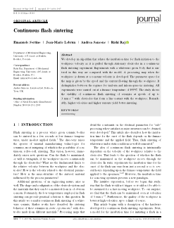 Continuous flash sintering_V 101 Is 4_Journal_of_the_American_Ceramic_Society.pdf