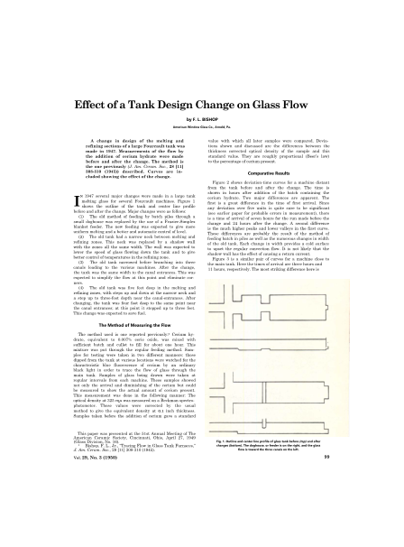 Effect of a Tank Design Change on Glass Flow