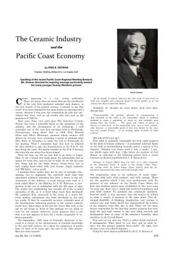 Pacific Coast Economy 