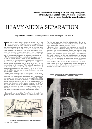 Heavy-Media Separation--Staff of the American Cyanamid Company 