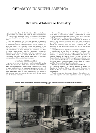 Brazil's Whiteware Industry 