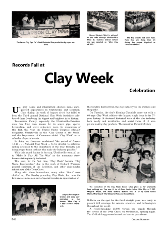 Records Fall At Clay Week Celebration 