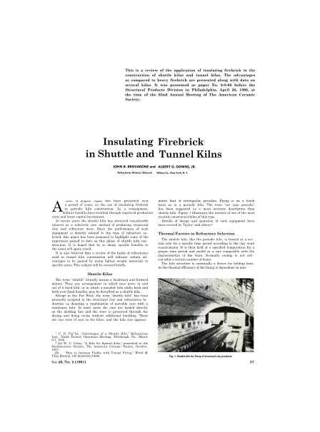 Firebrick Tunnel Kilns 