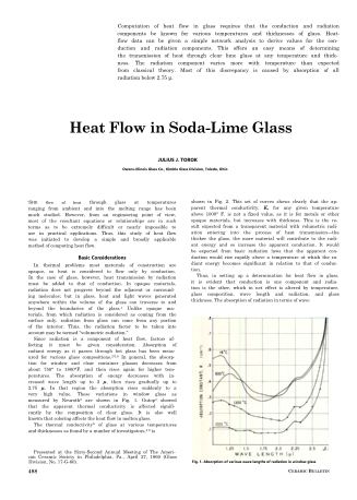 Heat Flow in Soda-Lime Glass 