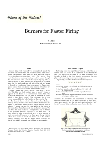 Burners for Faster Firing 