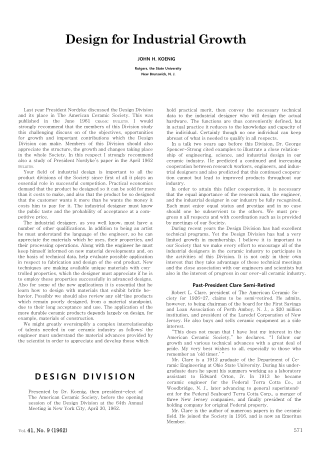 Design for Industrial Growth 