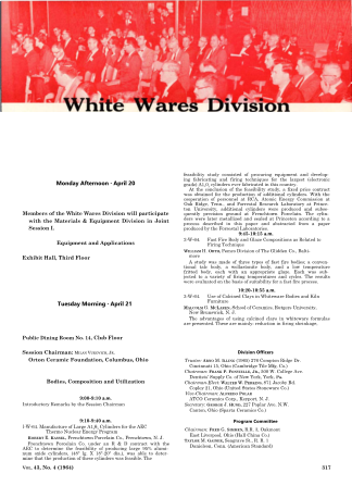 White Wares Division Program 