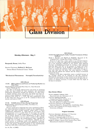 Glass Division Program 