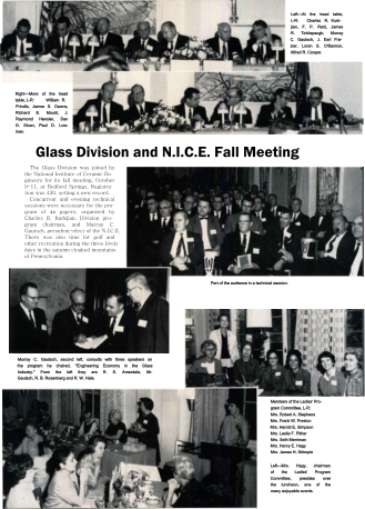 Glass Division and NICE Fall Meeting 