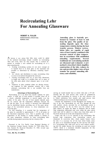 Recirculating Lehr for Annealing Glassware 