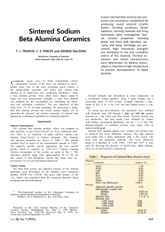 Sintered Sodium Beta Alumina Ceramics 