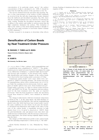 Densification of Carbon Beads by Heat Treatment Under Pressure 