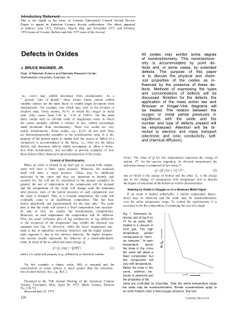 Defects in Oxides