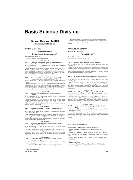 Basic Science Division 