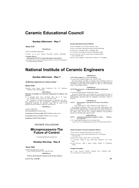 National Institute of Ceramic Engineers 