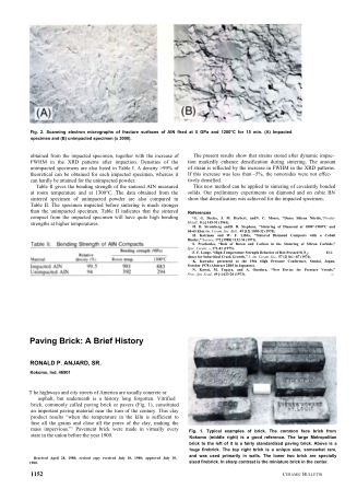 Paving Brick: A Brief History