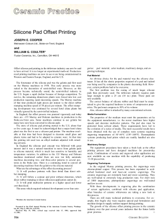 Silicone Pad Offset Printing