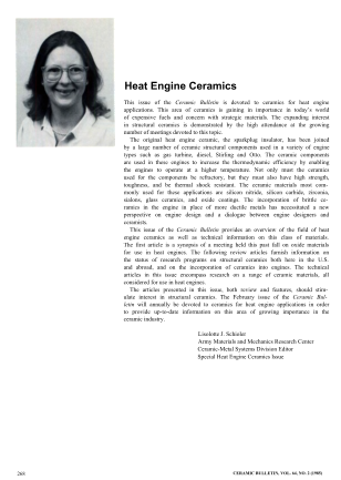 Heat Engine Ceramics