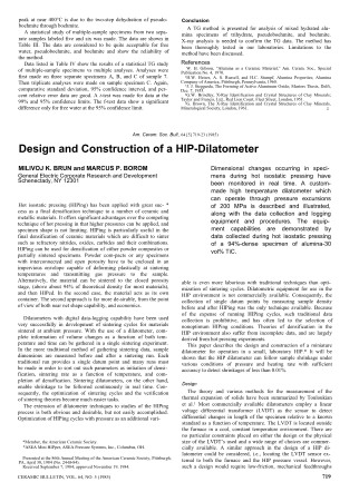 Design and Construction of a HIP-Dilatometer