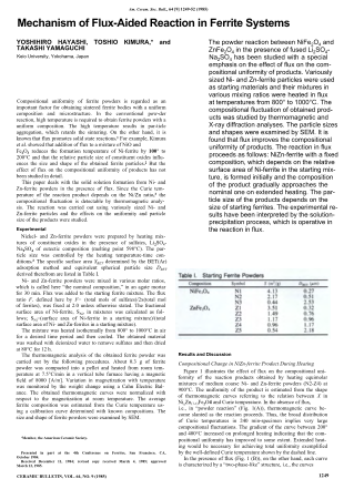 Mechanism of Flux-Aided Reaction in Ferrite Systems