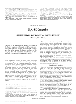 Si3N4-SiC Composites