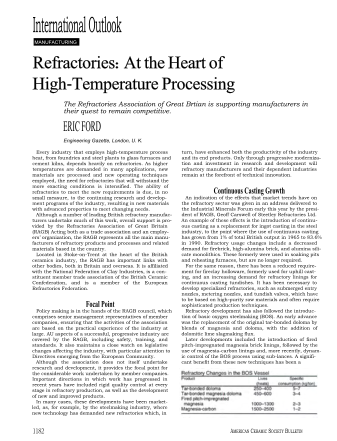 Refractories: At the Heart of High-Temperature Processing