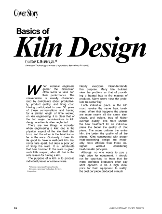 Basics of Kiln Design
