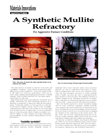 A Synthetic Mullite Refractory For Aggressive Furnace Conditions