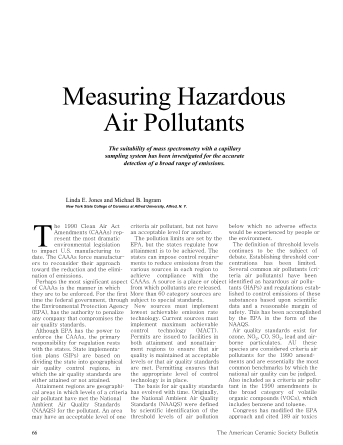 Measuring Hazardous Air Pollutants