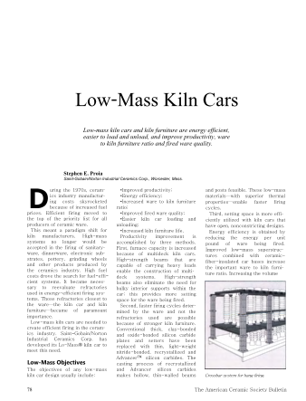 Low Mass Kiln Cars