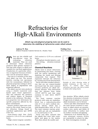 Refractories for High-Alkali Environments