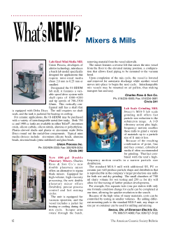What’s new? Mixers & mills