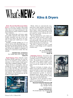 What’s new? Kilns & dryers