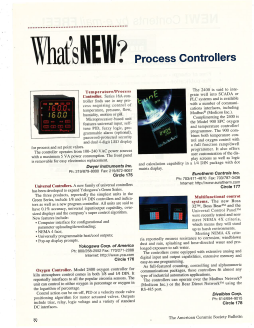 What’s new? Process controllers