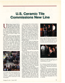 U.S. Ceramic Tile commissions new line