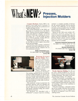 What’s new? Presses, injection molders