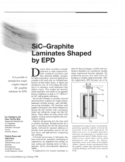 SiC-Graphite laminates shaped by EPD