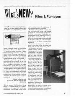 What’s new? Kilns & furnaces