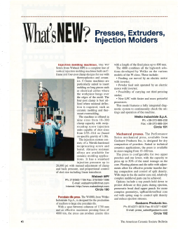 What’s new? Presses, extruders, injection molders