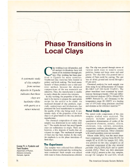 Phase transitions in local clays