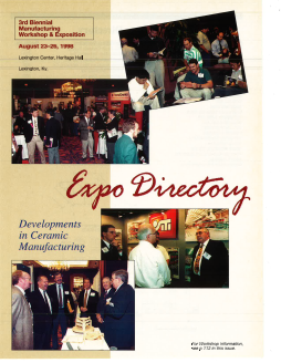 3rd Biennial Manufacturing Workshop & Exposition Expo Directory
