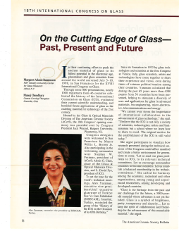 On the Cutting Edge of Glass—Past, Present, and Future