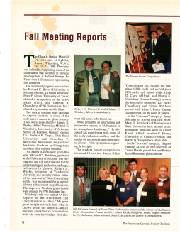 Fall Meeting Reports