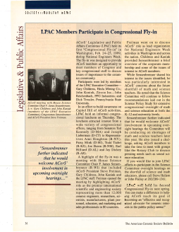 Legislative & Public Affairs: LPAC Members Participate in Congressional Fly-in