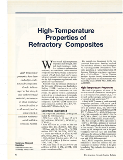 High-Temperature Properties of Refractory Composites