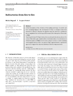 Refractories from fire to FIRE