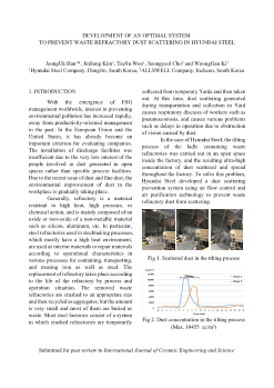 Development of an optimal system to prevent waste refractory dust scattering in Hyundai Steel