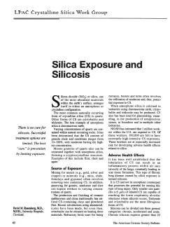 Silica Exposure and Silicosis