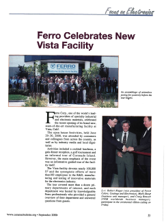 Ferro Celebrates New Vista Facility