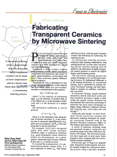 Fabricating Transparent Ceramics by Microwave Sintering